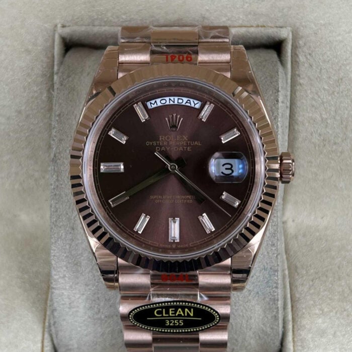 スーパーコピー時計ロレックスデイデイト40mm 228235 、クローンCal.3255ムーブメント - 画像 (1)