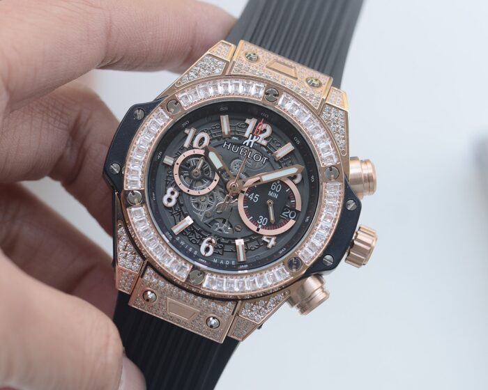 ウブロ時計コピービッグバン ウニコ ダイヤ46mm VKクォーツムーブメント日本製 - 画像 (3)