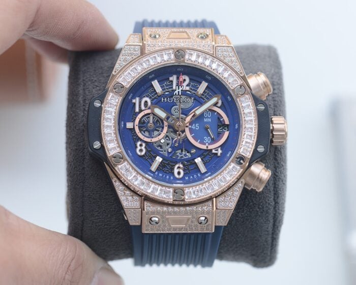 ウブロレプリカ時計ビッグバン ウニコ ダイヤ46mm VKクォーツムーブメント日本製 - 画像 (2)