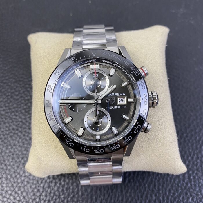 タグ・ホイヤーコピーカレラ キャリバーホイヤー01 43mm CAR201W.BA0714クローンCal.ホイヤー０１ムーブメント - 画像 (2)