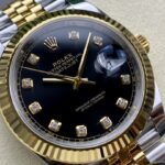 ロレックスデイトジャスト偽物126333G ブラック ジュビリー Asian自動巻きムーブメント