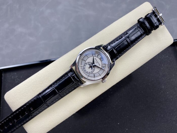 パテックフィリップレプリカアニュアルカレンダー 5205G 001 40mmクローンCal.324S.QA.LU 24Hムーブメント - 画像 (5)