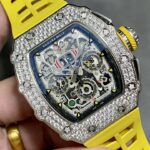 リシャールミル RM11-03コピーオートマティック フライバック クロノグラフ ベゼルダイヤ  Cal.RMAC3