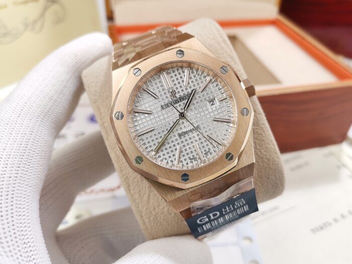 オーデマピゲコピー ロイヤルオーク 15400OR.OO.1220OR.02 Asian 21600振動自動巻き - 画像 (2)