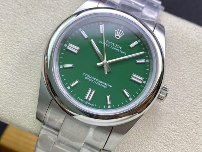 ロレックス オイスターパーペチュアルコピー時計 124300- 41mm グリーンAsianムーブメント - 画像 (2)