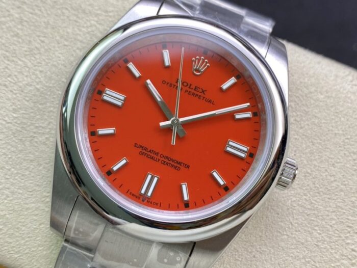 ロレックス オイスターパーペチュアル 124300コピー時計 41mm シルバーAsianムーブメント - 画像 (6)