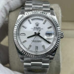 ロレックススーパーコピーデイデイト 228239 、ダイヤモンド入りシルバーダイアル - 画像 (4)