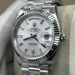 ロレックススーパーコピーデイデイト 228239 、ダイヤモンド入りシルバーダイアル - 画像 (5)