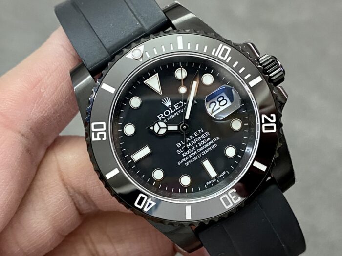 ロレックス ブレイケン サブマリーナ 116610偽物 ブラック ダイヤル DLC 40mm Asian自動巻きムーブメント - 画像 (1)