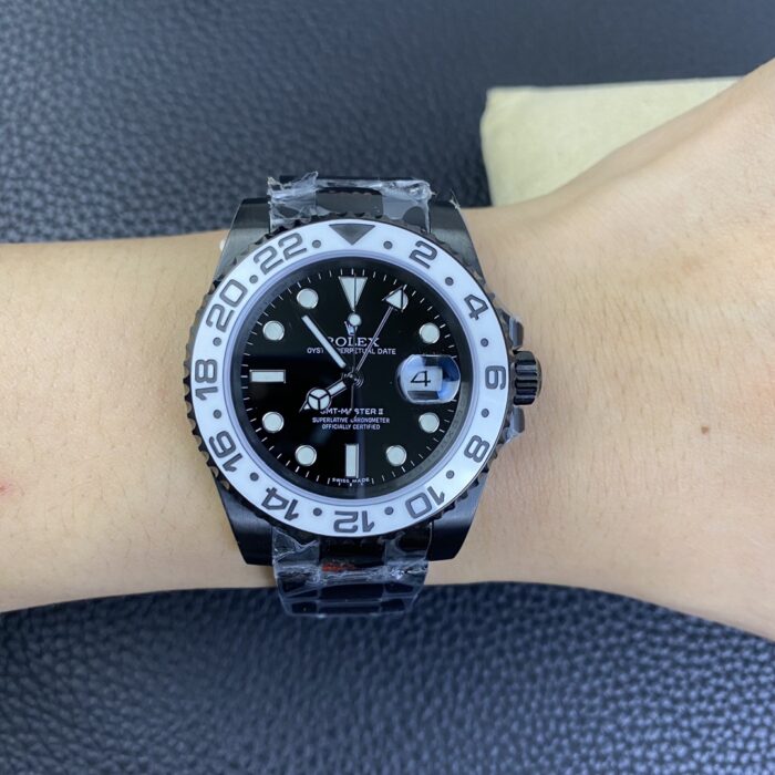 ロレックス GMT マスター 16710コピー時計 PVD ブラック文字盤 - 画像 (1)