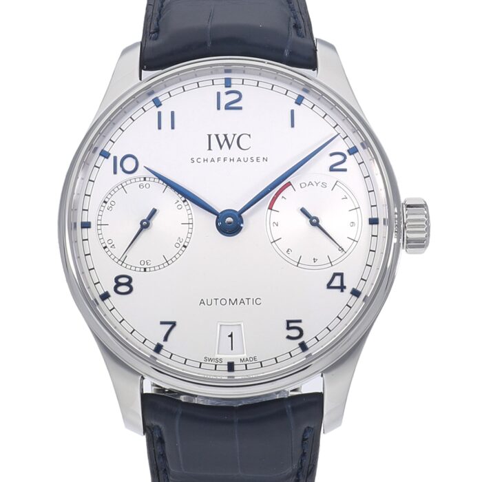 IWC ポルトギーゼ オートマティック 7デイズ パワーリザーブ 青針 IW500705コピー時計 クローンCal.52010ムーブメントZF工場 - 画像 (1)