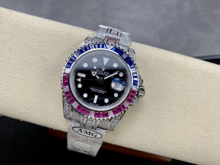 ロレックス GMT マスターコピー時計 AMG 126710BLRO 40mm ETA2836-2ムーブメント搭載 - 画像 (3)