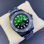 ロレックスレプリカ時計 サブマリーナ 116610LV PVD-DLC ステンレススチール カーボンファイバーベゼル グリーンダイヤル - 画像 (2)