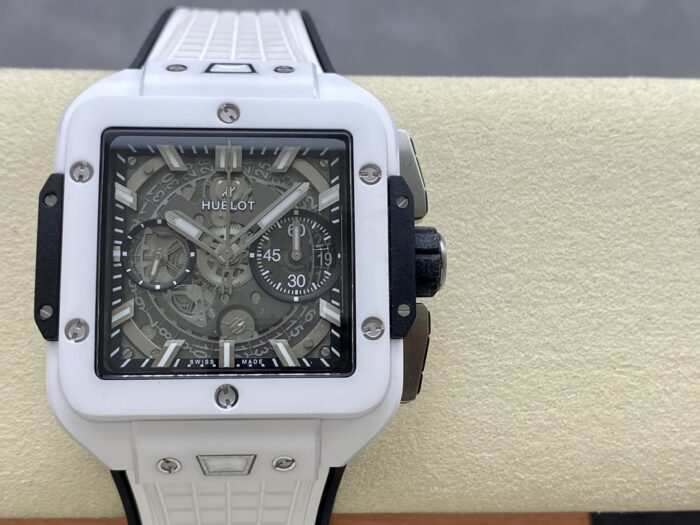 ウブロ スクエア バン ウニコ ホワイトセラミック 821.HX.0170.RXクローンCal.HUB1280ムーブメント BBF工場 - 画像 (2)