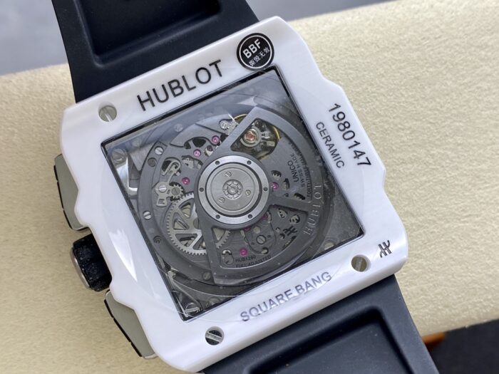 ウブロ スクエア バン ウニコ ホワイトセラミック 821.HX.0170.RXクローンCal.HUB1280ムーブメント BBF工場 - 画像 (8)