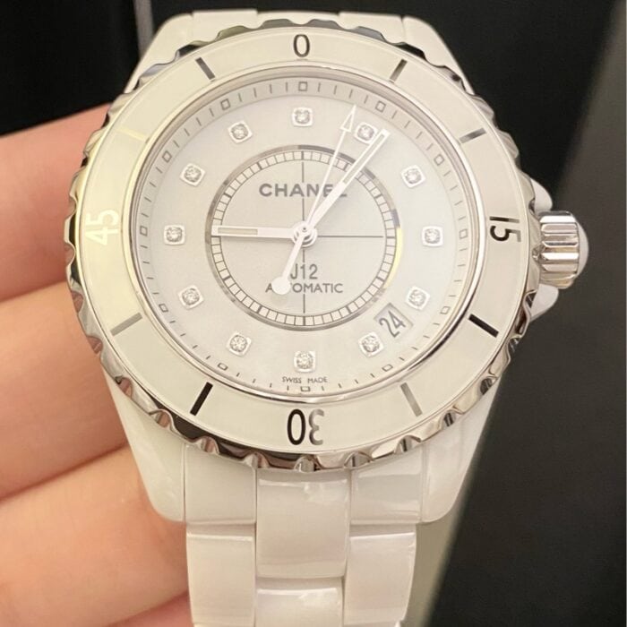 シャネルレプリカ時計 J12 38MM ダイヤ  Asianムーブメント自動巻き - 画像 (1)