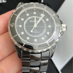 シャネルレプリカ時計 J12 38MM ブラックダイヤ  Asianムーブメント自動巻き