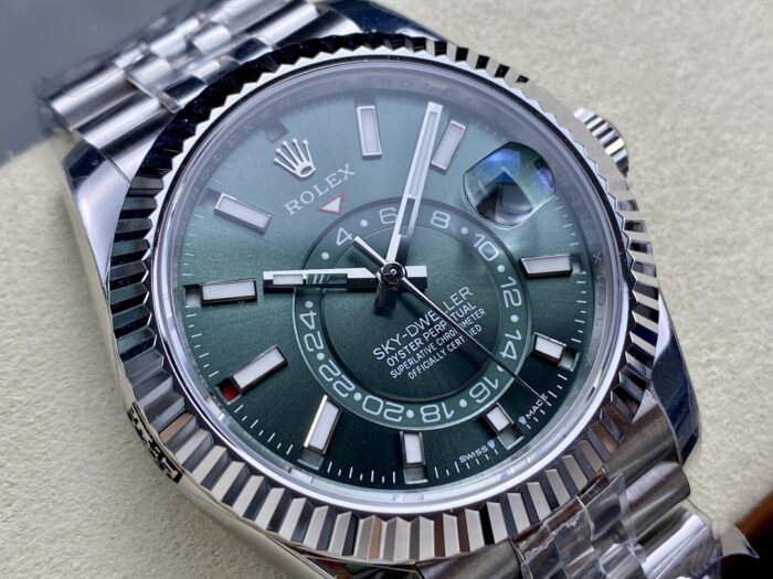 ロレックス スカイドゥエラーコピー 42 mm 336934 0002 green文字盤 - 画像 (1)