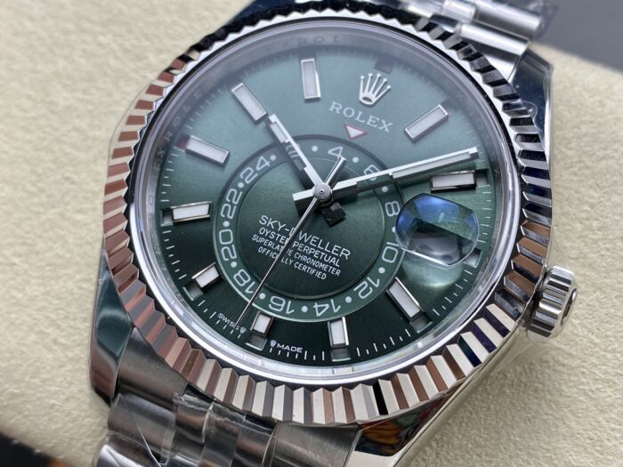 ロレックス スカイドゥエラーコピー 42 mm 336934 0002 green文字盤 - 画像 (3)