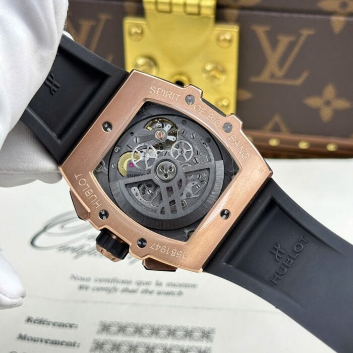 ウブロコピースピリットオブ ビッグ・バンキングゴールドセラミック642.OM.0180.RX cal.HUB4700ムーブメント BBF工場 - 画像 (9)