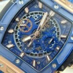 ウブロコピースピリット オブ ビッグ・バンキングゴールド ブルーセラミック642.OL.7180.RX cal.HUB4700ムーブメント BBF工場 - 画像 (6)