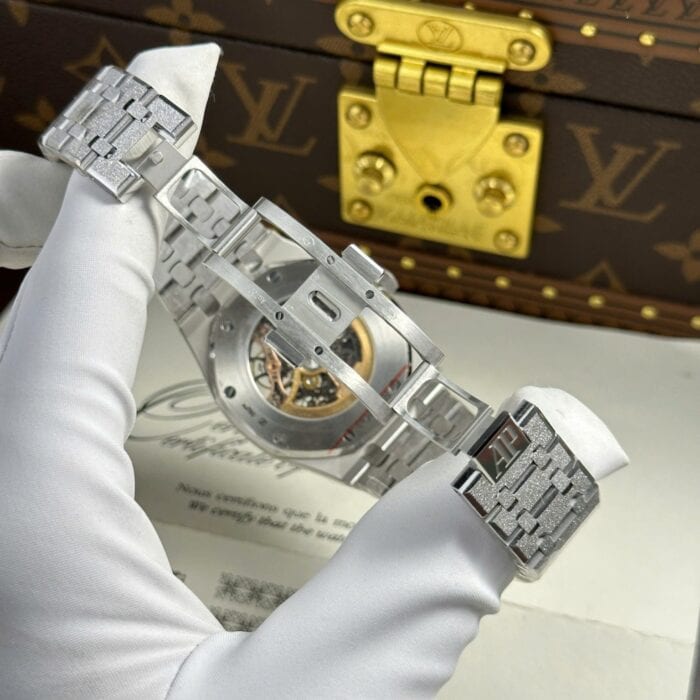 オーデマ・ピゲ ロイヤルオークコピー フロステッドゴールド ダブルバランスホイール オープンワーク 15407BC.GG.1224BC.01 THB工場 - 画像 (13)