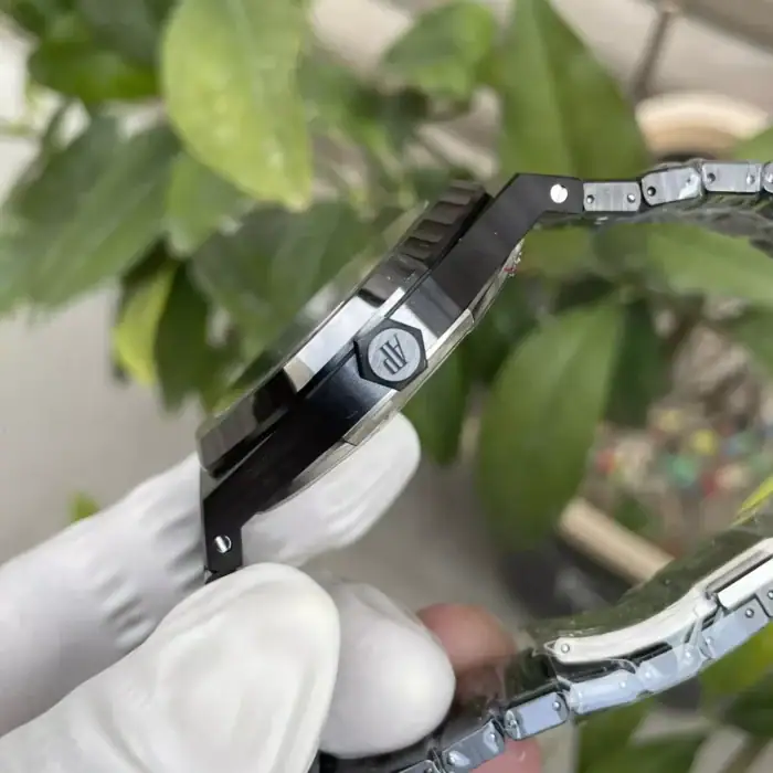 オーデマピゲ ロイヤルオークコピー 15416CE.OO.1225CE.01ブラックセラミック スケルトン  THB工場 - 画像 (7)