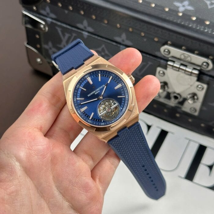 ヴァシュロン・コンスタンタンスーパーコピーオーヴァーシーズ・トゥールビヨン 6000V 18Kピンクゴールド - 画像 (4)