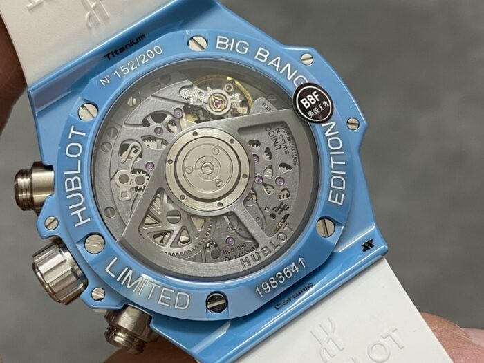 ウブロ ビッグバンスーパーコピー ウニコ スカイブルー 441.EX.5120.RX 42mm クローンCal.HUB1280ムーブメントBBF工場 - 画像 (6)