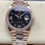 ロレックスデイデイトコピーM128345rbr-0045cal.3255ムーブメント