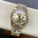 ロレックスコピーデイデイト 36 128348rbr-0010 cal.3255ムーブメント - 画像 (4)