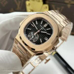 パテックフィリップノーチラス5980 高品質コピー時計ブラック文字盤 - 画像 (3)