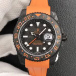 ロレックスGMTマスターⅡコピー オレンジ色カーボンモデルN工場製
