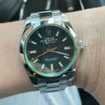 ロレックスミルガウスコピー Ref.116400GVグリーン Asian21600ムーブメント - 画像 (2)