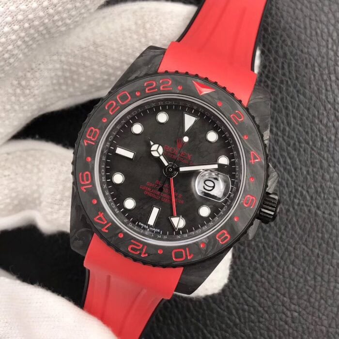 ロレックススーパーコピーGMTマスターⅡ レッドカーボンモデルN工場製 - 画像 (5)