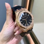 オーデマ・ピゲ ロイヤルオークコピー 50周年記念 15510ORブラック文字盤革バンド