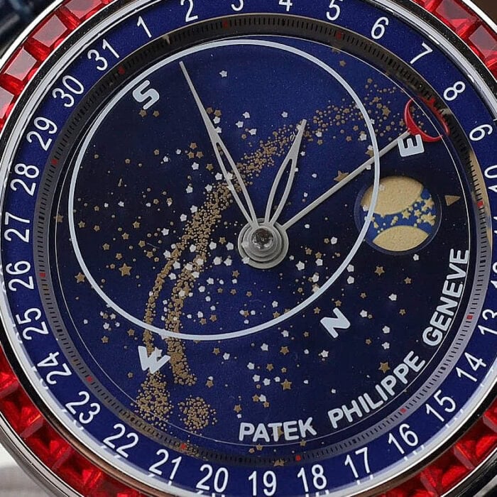 パテック フィリップセレスティアル6104Gブルー文字盤高品質コピー時計 - 画像 (2)