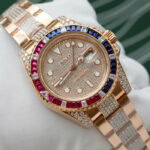 ロレックスGMTマスターII 126755SARUコピー腕時計18Kエバーローズゴールド