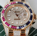 ロレックスGMTマスターII 126755SARUコピー腕時計18Kエバーローズゴールド - 画像 (3)