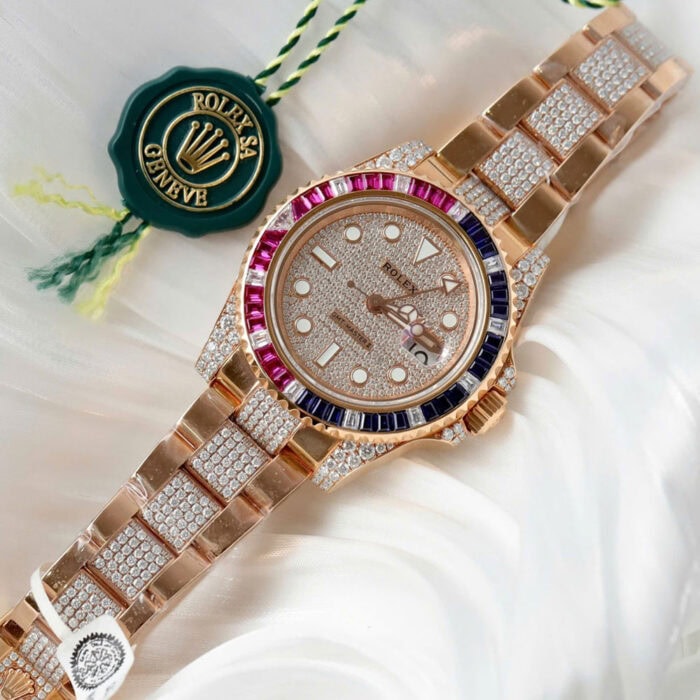 ロレックスGMTマスターII 126755SARUコピー腕時計18Kエバーローズゴールド - 画像 (5)