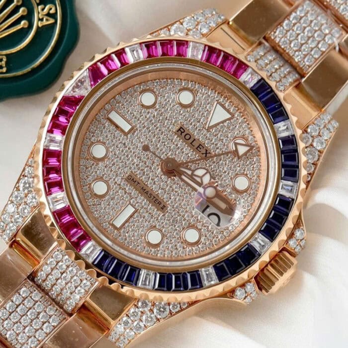 ロレックスGMTマスターII 126755SARUコピー腕時計18Kエバーローズゴールド - 画像 (2)
