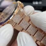 ロレックスデイトナ レインボー116595RBOW高品質コピー腕時計 18k砲金 - 画像 (5)