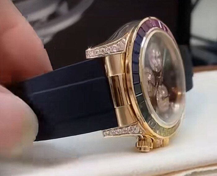 ロレックスデイトナ レインボースーパーコピー時計18K砲金 加重版153g - 画像 (6)