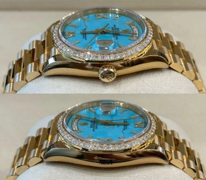 ロレックスデイデイトコピー 36 128348rbr-0037cal.3255ムーブメントQF工場 - 画像 (3)