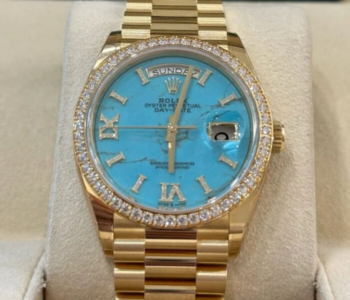 ロレックスデイデイトコピー 36 128348rbr-0037cal.3255ムーブメントQF工場 - 画像 (2)