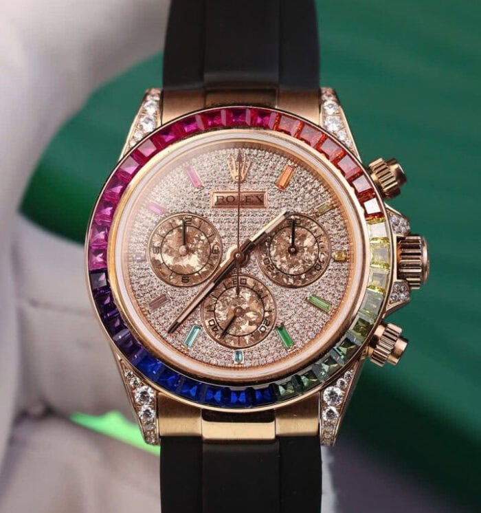 ロレックスデイトナ レインボーコピー腕時計cal.4130ムーブメント - 画像 (5)