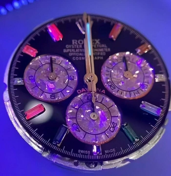 ロレックスデイトナコピー116595RBOW レインボー18K 加重版155g - 画像 (9)