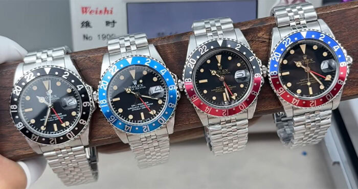 ロレックス GMTマスターコピー Ref.16750 黒×赤ベゼル Cal.3135ムーブメント - 画像 (8)