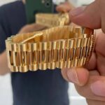 ロレックスデイデイト228238コピーシルバーダイアル18Kゴールド加重版210g - 画像 (9)