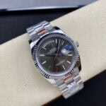 ロレックスデイデイトコピー36mm グレー文字盤ミヨタムーブメント - 画像 (3)